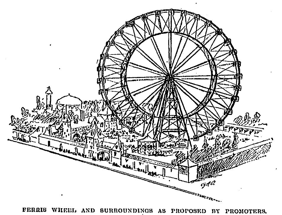 Колесо обозрения в ростове на театральной рисунок