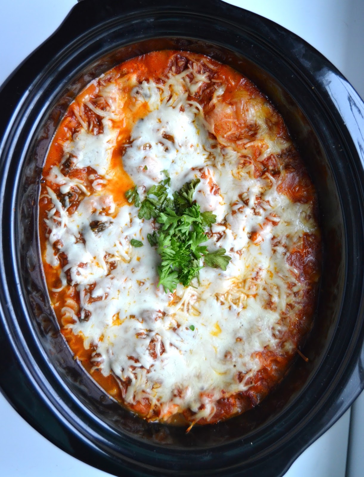 The Nutritionist Reviews: Slow Cooker Veggie Loaded Lasagna