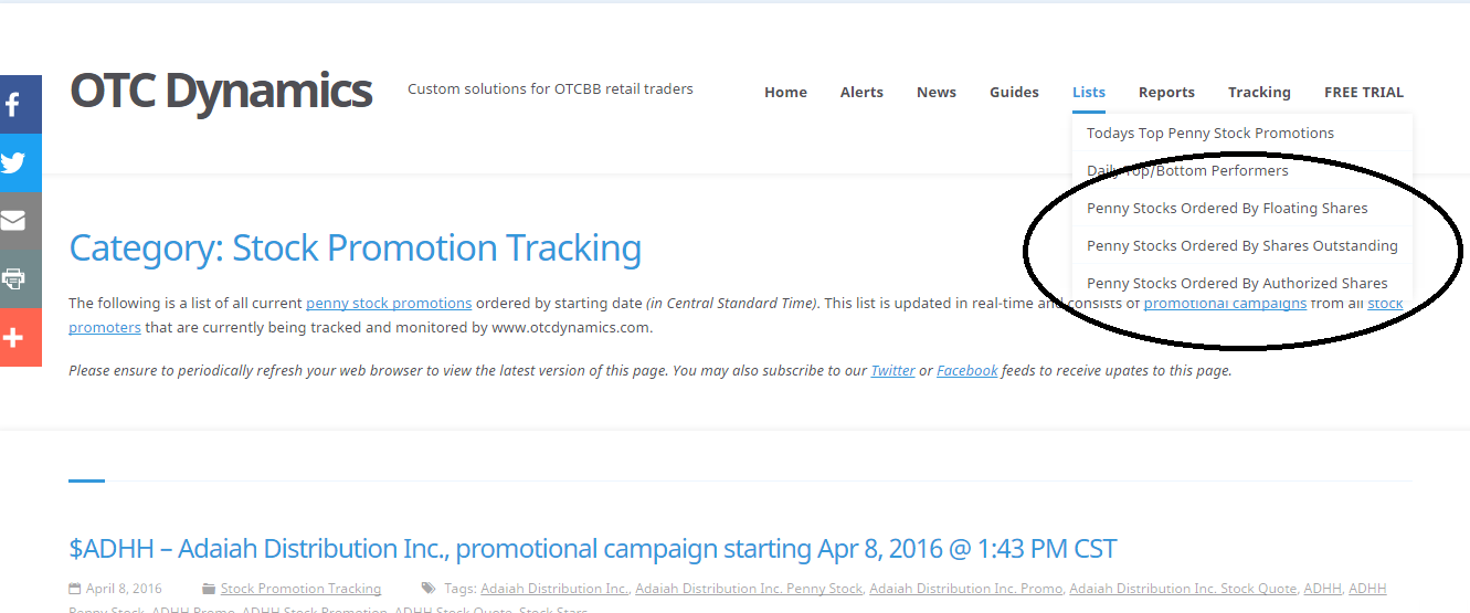 chedsblog bigcheds ihub cheds review of otc view promotion and