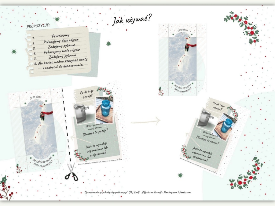 pomoce do logopedii swieta zima pomoce logopedyczne