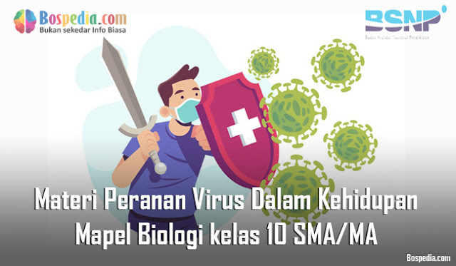 Materi Peranan Virus Dalam Kehidupan Mapel Biologi kelas 10 SMA/MA