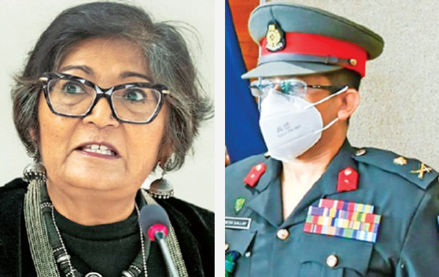Yasmin Sooka and Major general Suresh Salley