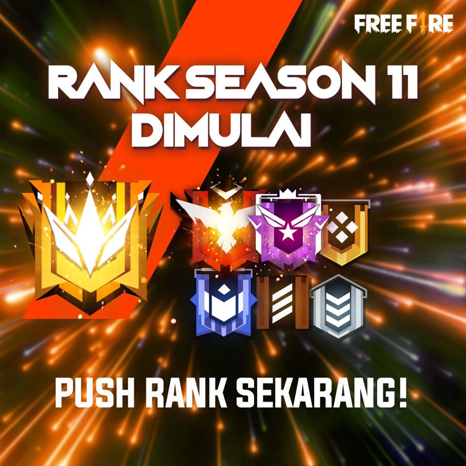 Daftar Urutan Rank Free Fire Terlengkap Season 11 Retuwit