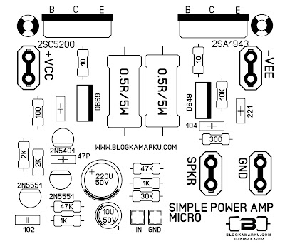 layout pcb amplifier Simple Micro amp – BLOGKAMARKU