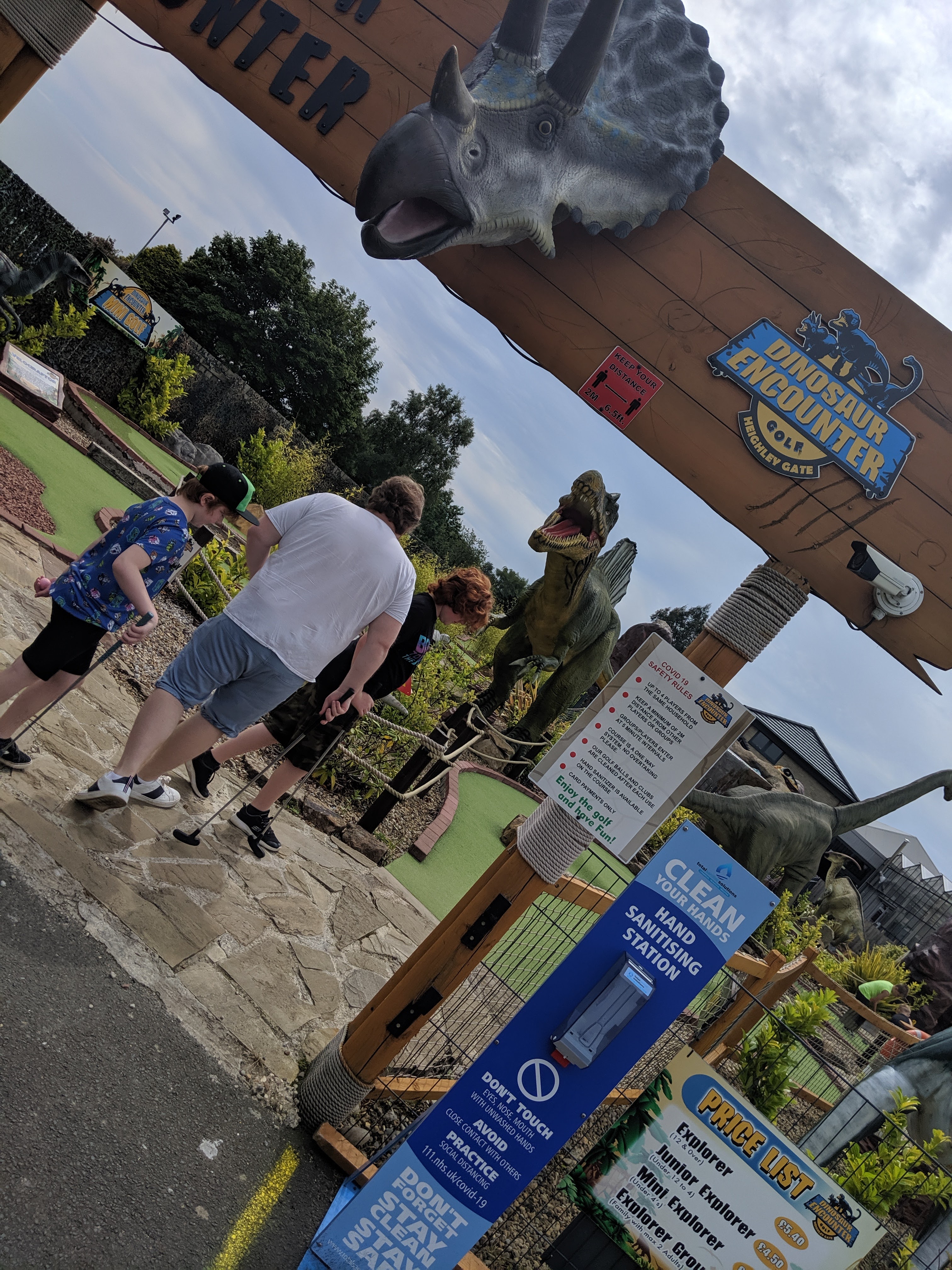 Dinosaur Crazy Golf & Dobbies Garden Centre Morpeth North East Family Fun