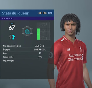 PES 2019 Faces Yasser Larouci by TiiToo Facemaker