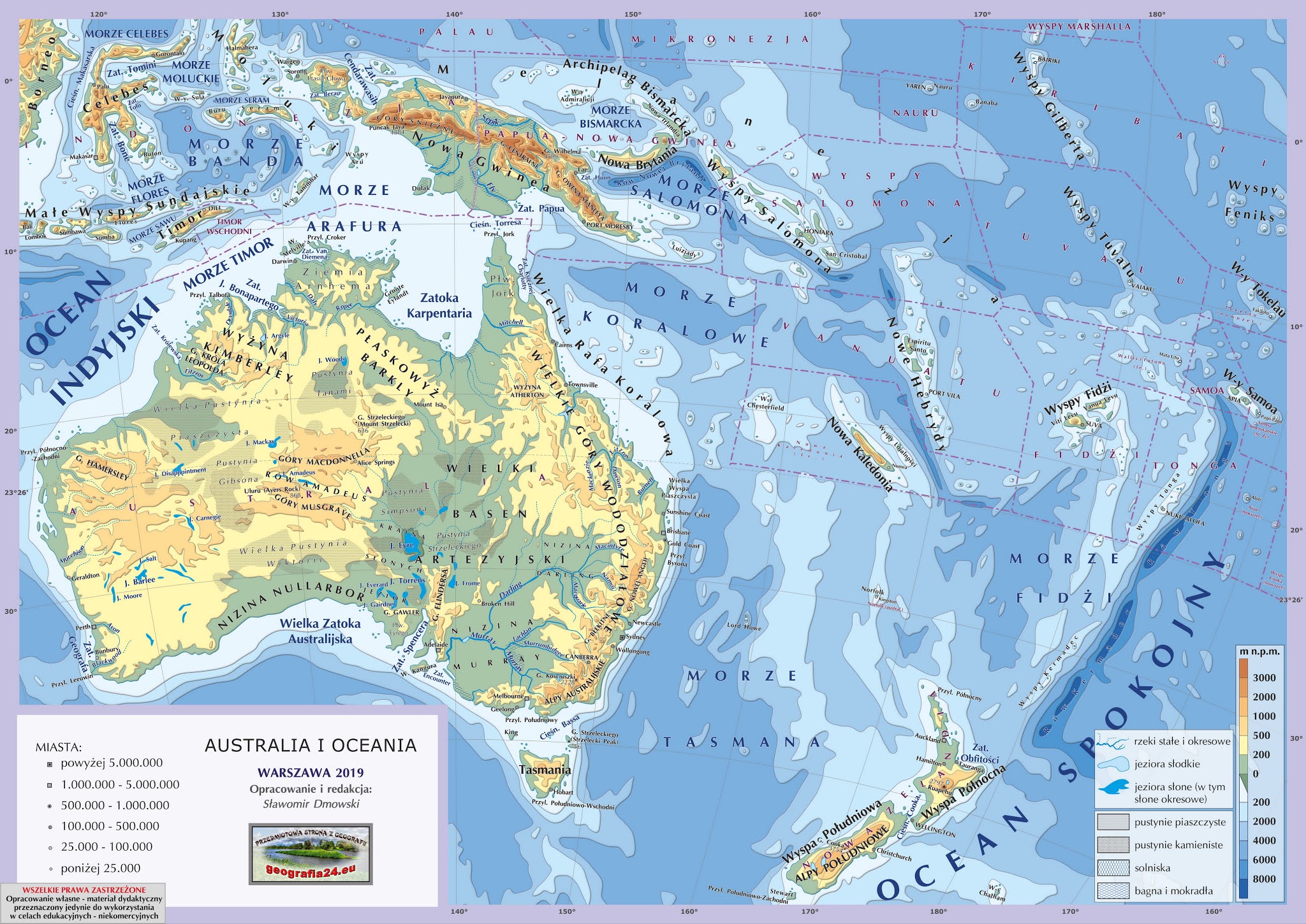 GEOkorepetycje Australia I Oceania