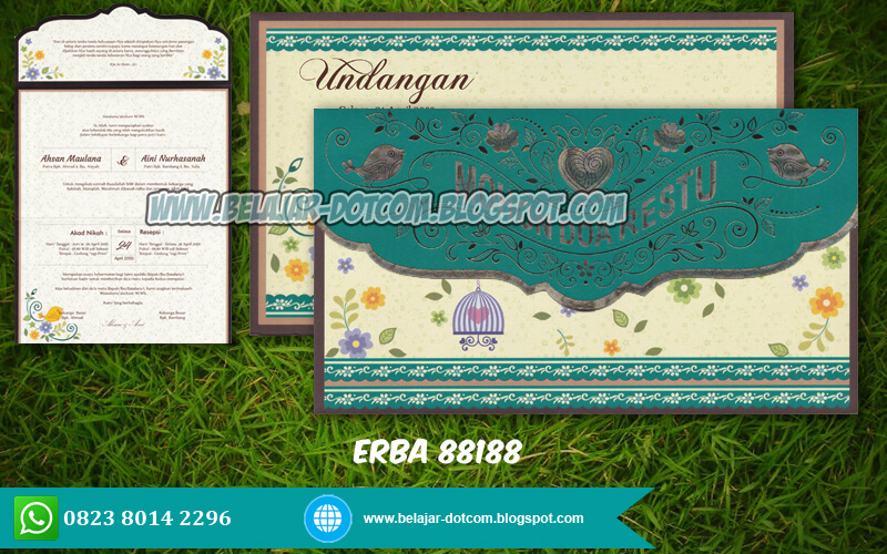 Contoh Undangan Pernikahan Simpel Dan Elegan Erba 88188 Format Cdr Kumpulan Tutorial
