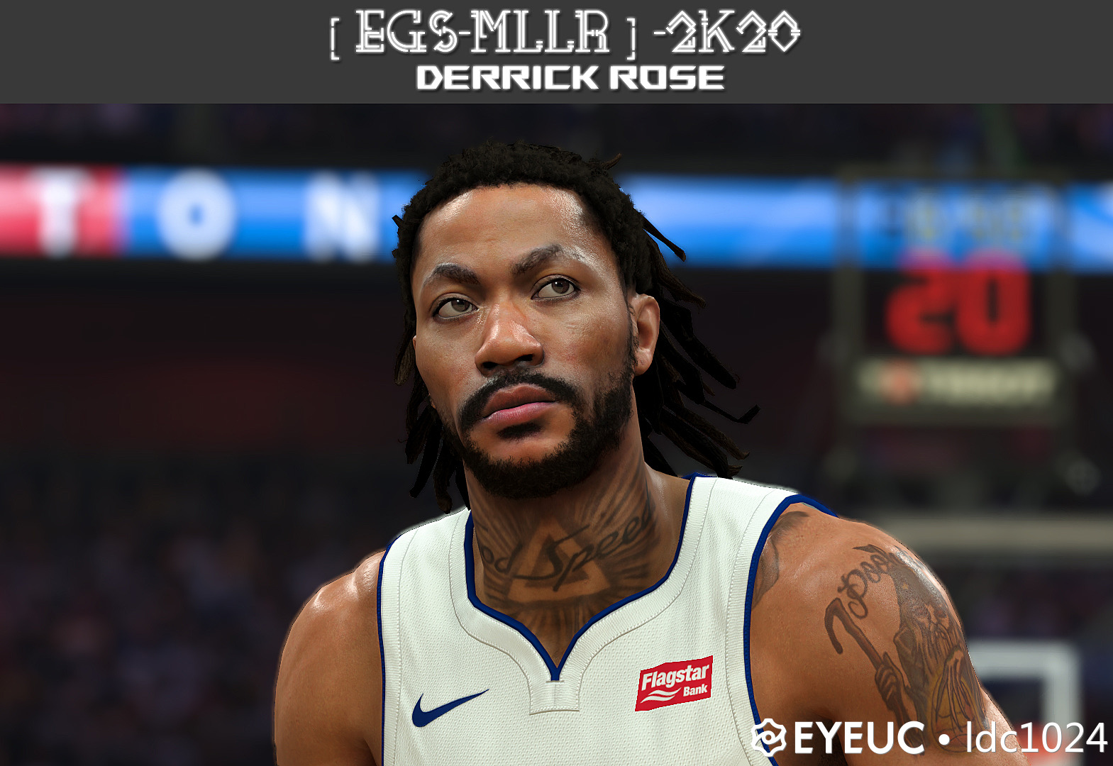 Derrick Rose HD Face and Body Model by EGS-MLLR [FOR 2K20] - NBA 2K Updates, Roster ...1569 x 1080