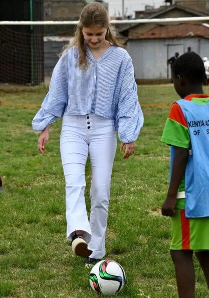 Queen Mathilde Dries Van Noten jacket and trousers, Natan dress, Crown Princess Elizabeth in Maje blouse and white trousers