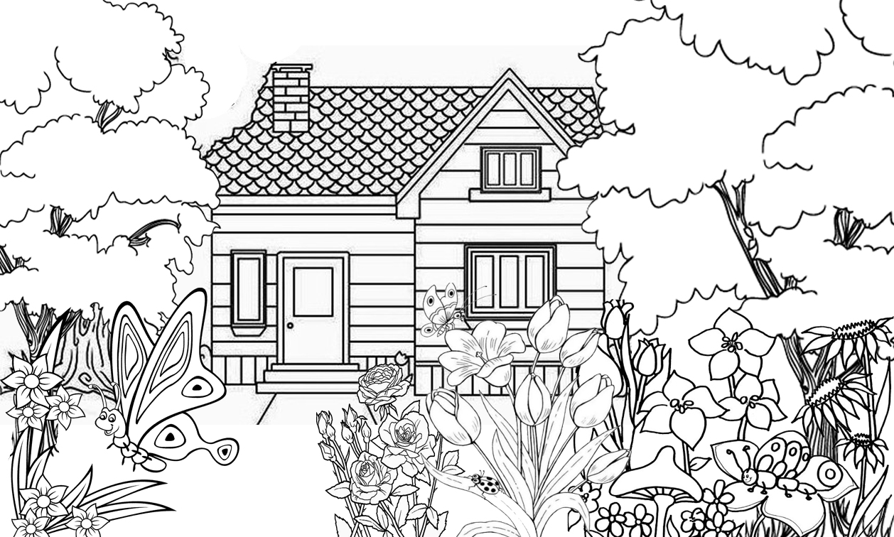 Sketsa Gambar Lingkungan Sekitar Rumah Bljar Com - IMAGESEE