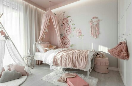 Wallpaper for girl bedrooms designs
