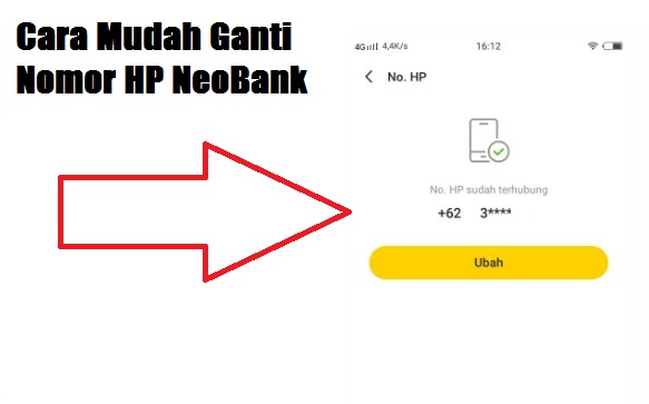 Cara Ganti Nomor Hp di NeoBank