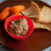 black bean hummus and pita chips