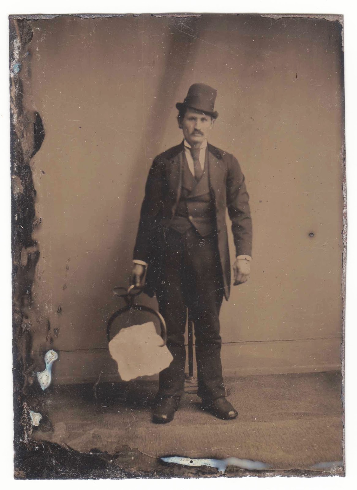 Chrome Island 19th Century Work Tintype Portraits