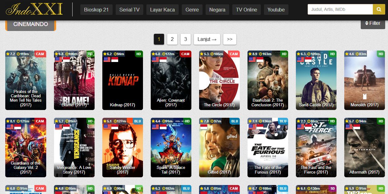 Ya, Cinemaindo, cinemaindo ialah web streaming film yang sanggup di bilang....