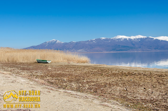 View toward Baba Mountain and Prespa Lake  from Oteshevo, Prespa Lake, Macedonia