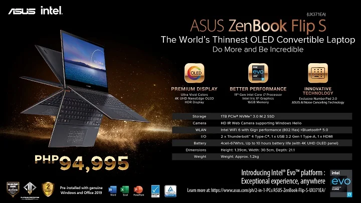 ASUS ZenBook Flip S 11th Gen Intel Core