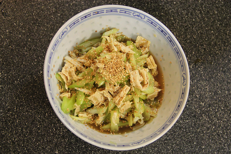 Tummy Thrills Vietnamese Celery Salad with Fu Chok