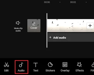 open audio menu