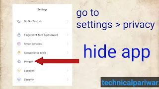 How to hide mobile app