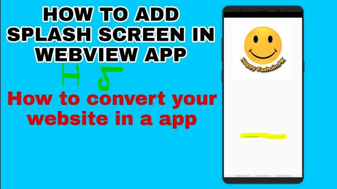 How to add splash screen in webview app