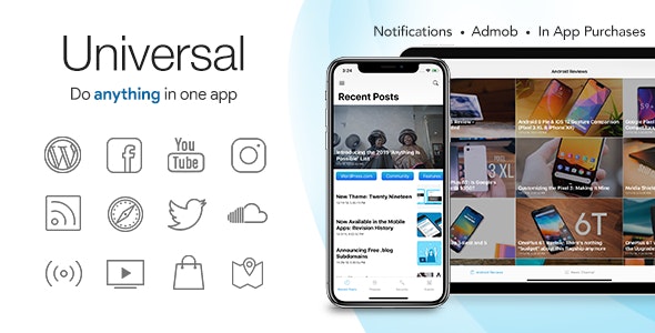 Universal for IOS v4.4.2 - Full Multi-Purpose IOS app Universal for IOS v4.4.2 - Full Multi-Purpose IOS app