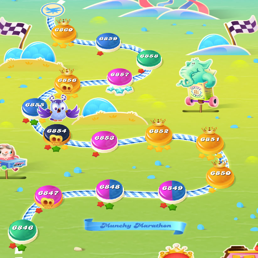 Candy Crush Saga level 6846-6860 Candy Crush Saga level 6846-6860