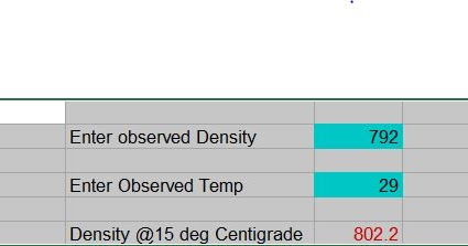 Hsd Density Conversion Chart