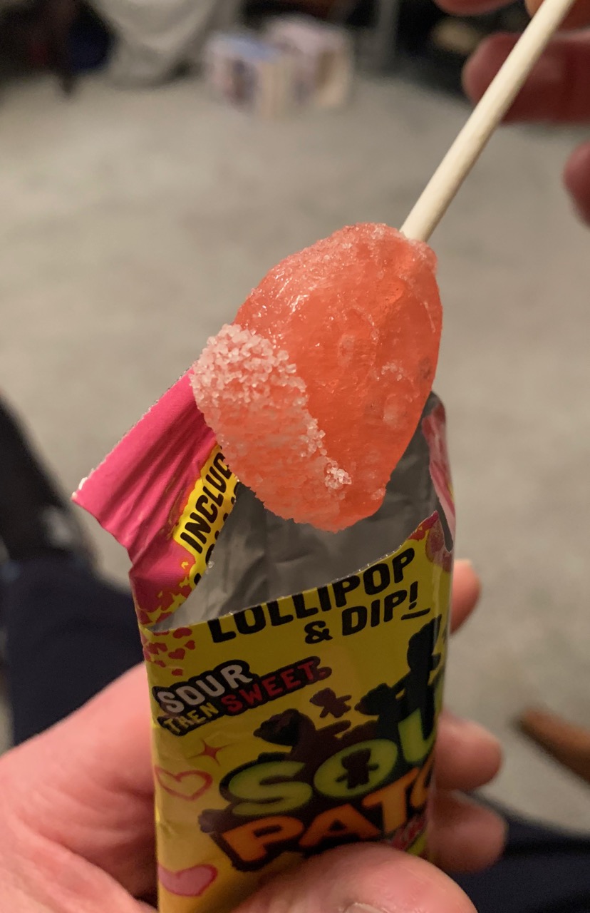 FOODSTUFF FINDS Sour Patch Kids Lollipop with Sour Candy Dipping