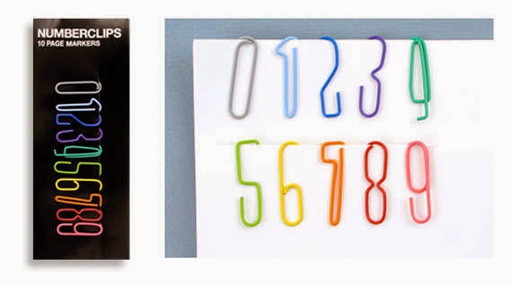 Interesting paper bookmark numberclips  