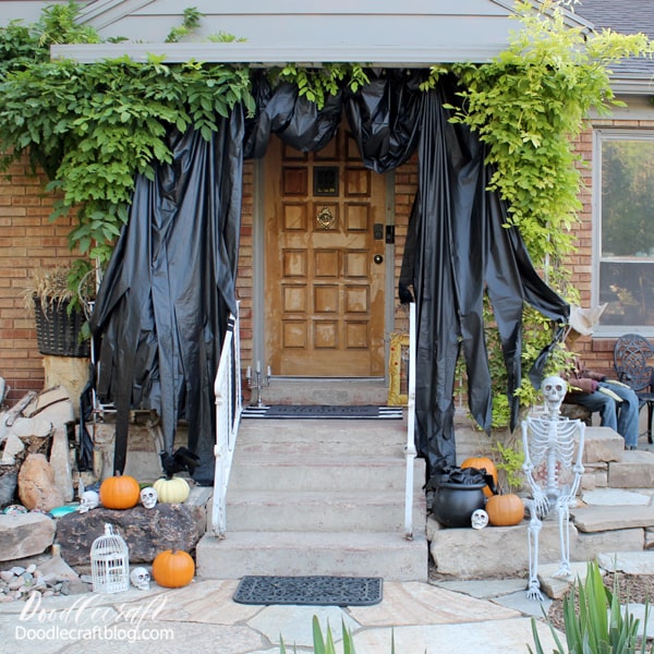 Halloween Porch Decorations with Oriental Trading!