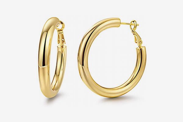 Hoop Earrings 18K Gold Plated 925 Sterling