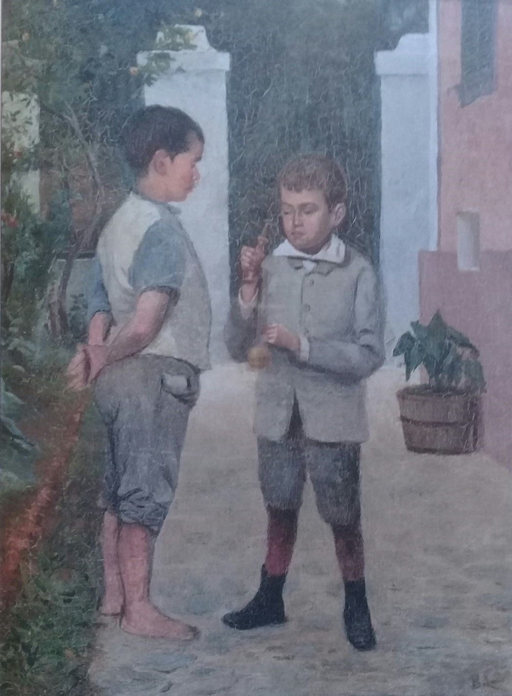 Nino E O Pião, Painting by Márcio Pita