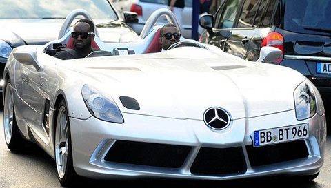 Garage Car: Kanye West at the wheel of a McLaren SLR in Cannes