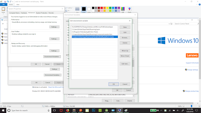 Adding-platform-tools-directory-to-path-variable