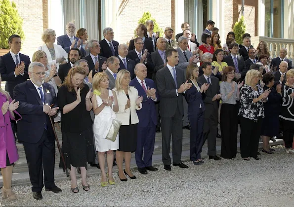 King Felipe and Queen Letizia meet with representatives of associations and foundations of victims of terrorism