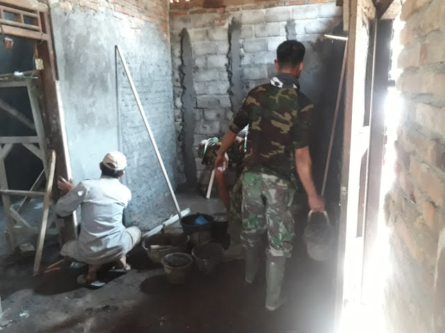 Terus Dikebut Rehab RLTH di TMMD Kodim Klaten