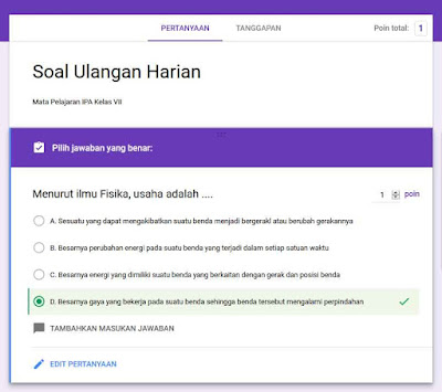 Cara membuat Soal Ujian/Ulangan Online dengan Google Formulir