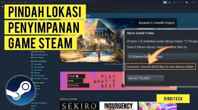 Cara Memindahkan Game Steam ke Drive Lain Tanpa Install Ulang