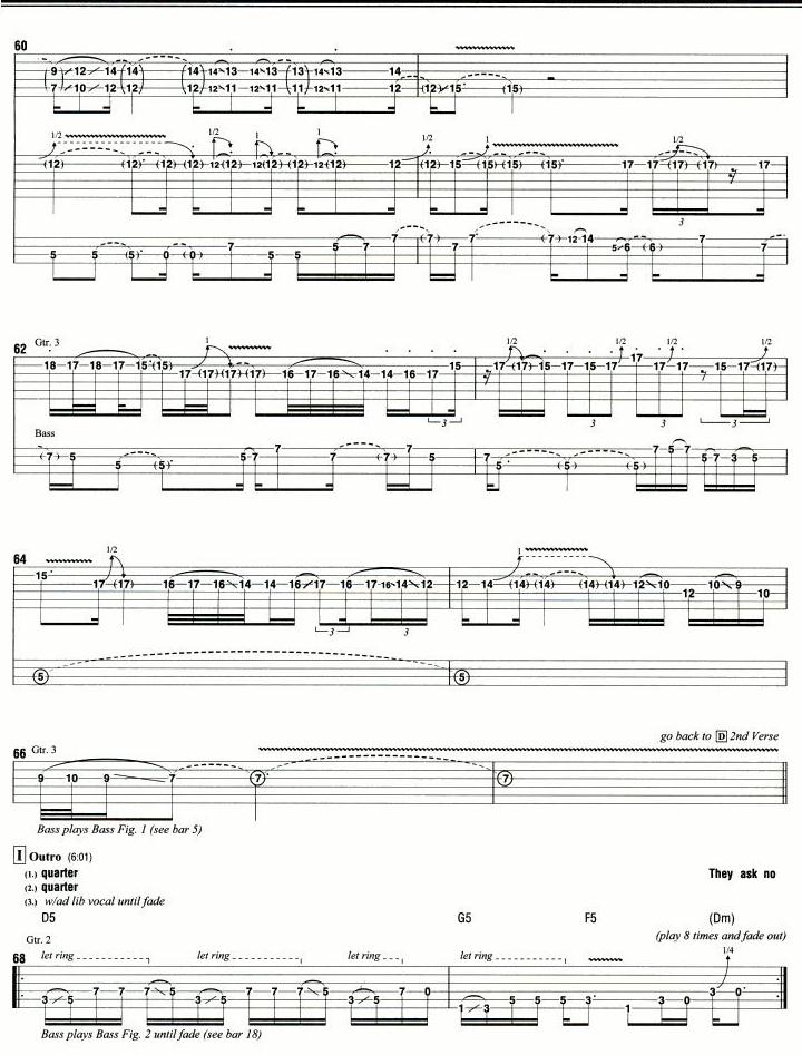 No Quarter Led Zeppelin (Tabulatur) Cara Mudah Belajar Main Gitar