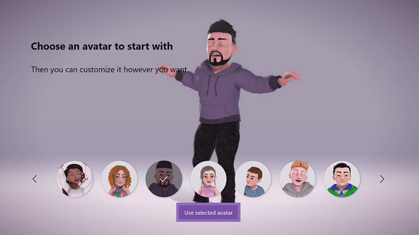 Создайте аватар Xbox на Xbox One