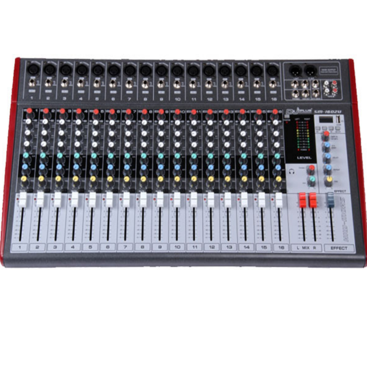 DJ PLUS 16 channle mixer price dj plus sm 1602U mixer DJ TECH 24