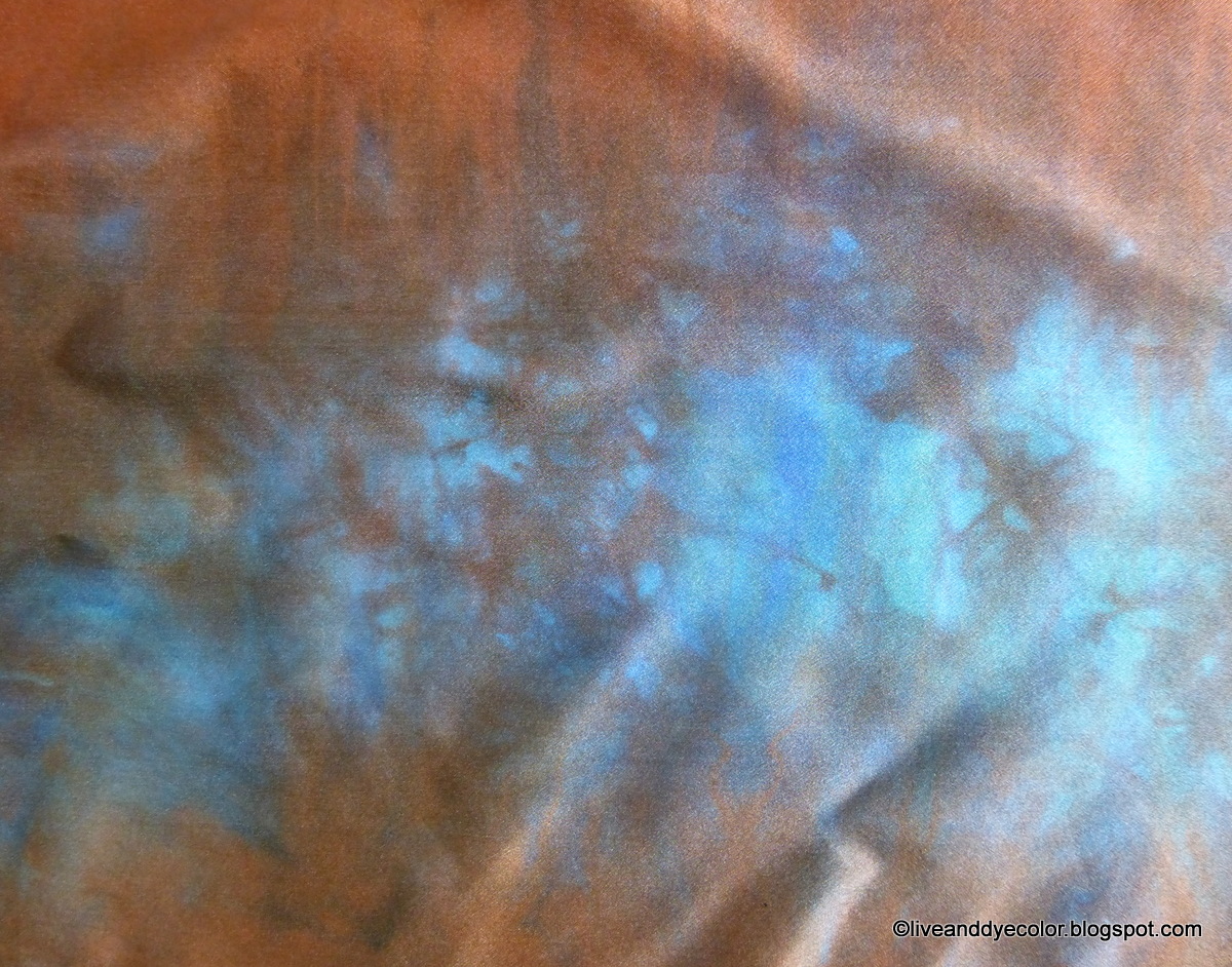 Live and Dye Color Overdyeing effects with Procion MX