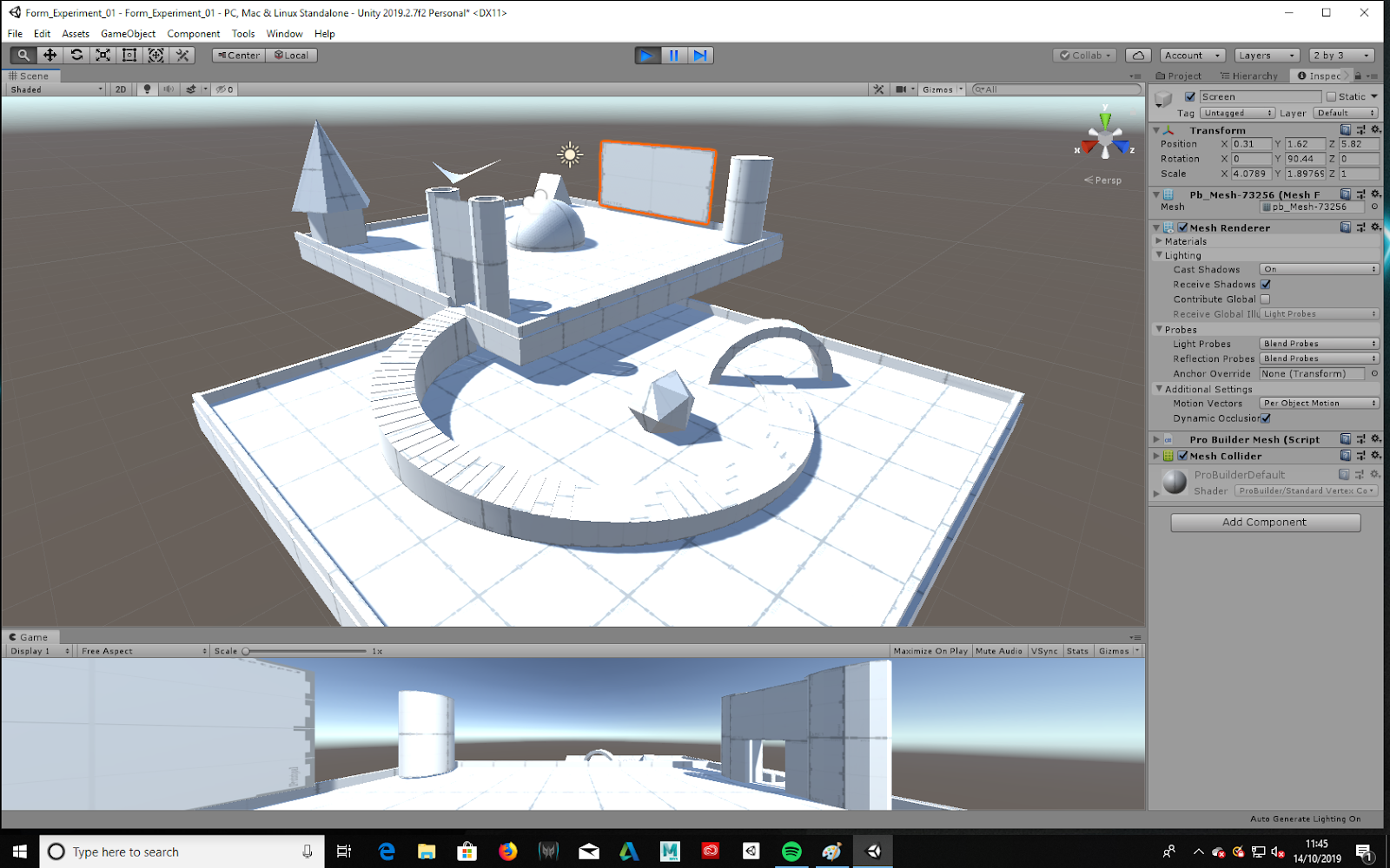 Unity Experiments: Form 03:01 – Sarra Shepherd