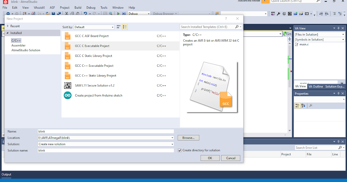 Programming Avr Micro Controller Using Atmel Studio 7