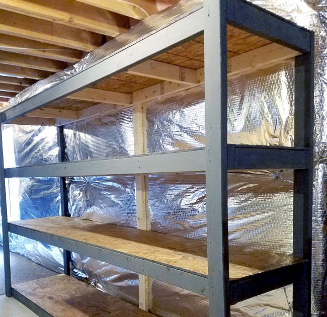 DIY Basement Storage Shelves Remodelando la Casa