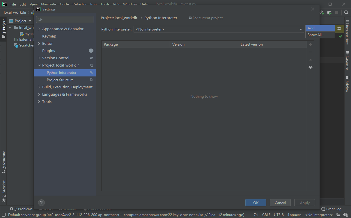 在 Windows 上用 PyCharm 開發, 在遠端 Linux 上執行 - Laurence10's blog