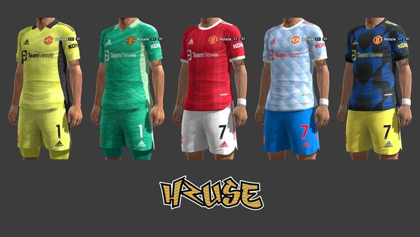 Manchester United FC 2021-2022 Kits For PES 2013