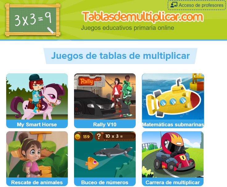 Aprendemos con esfuerzo y dedicación JUEGOS PARA REPASAR LAS TABLAS DE